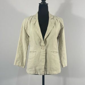 Love Tree Linen Blazer, Jacket, 3/4 sleeve, Size Medium, Classic, women’s